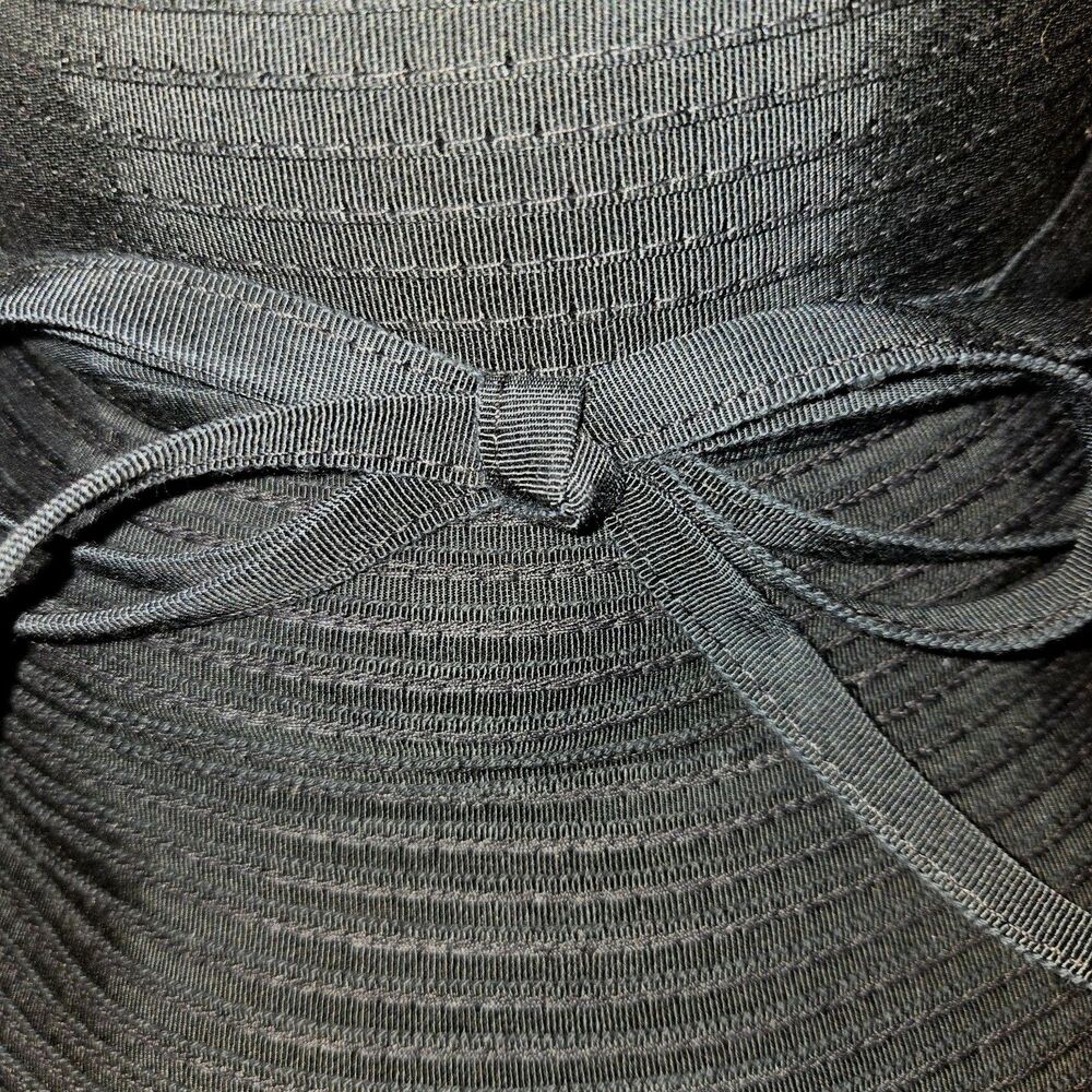 Eric Javits VTG Black Squishee Sun Hat Packable SPF 50+ Repells Water Twist Band - Picture 10 of 13